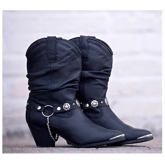 dingo Shoes - Dingo Women's Dingo Olivia Western Black Boots size 8.5